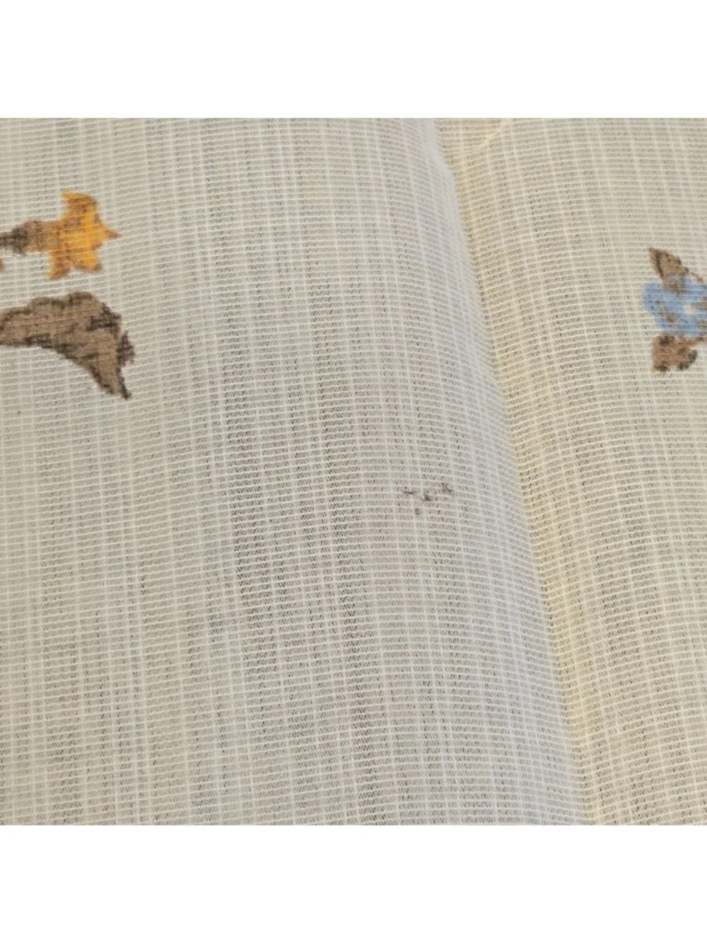 Floral Butterfly MCM Sheer Curtains 2 Panels 36